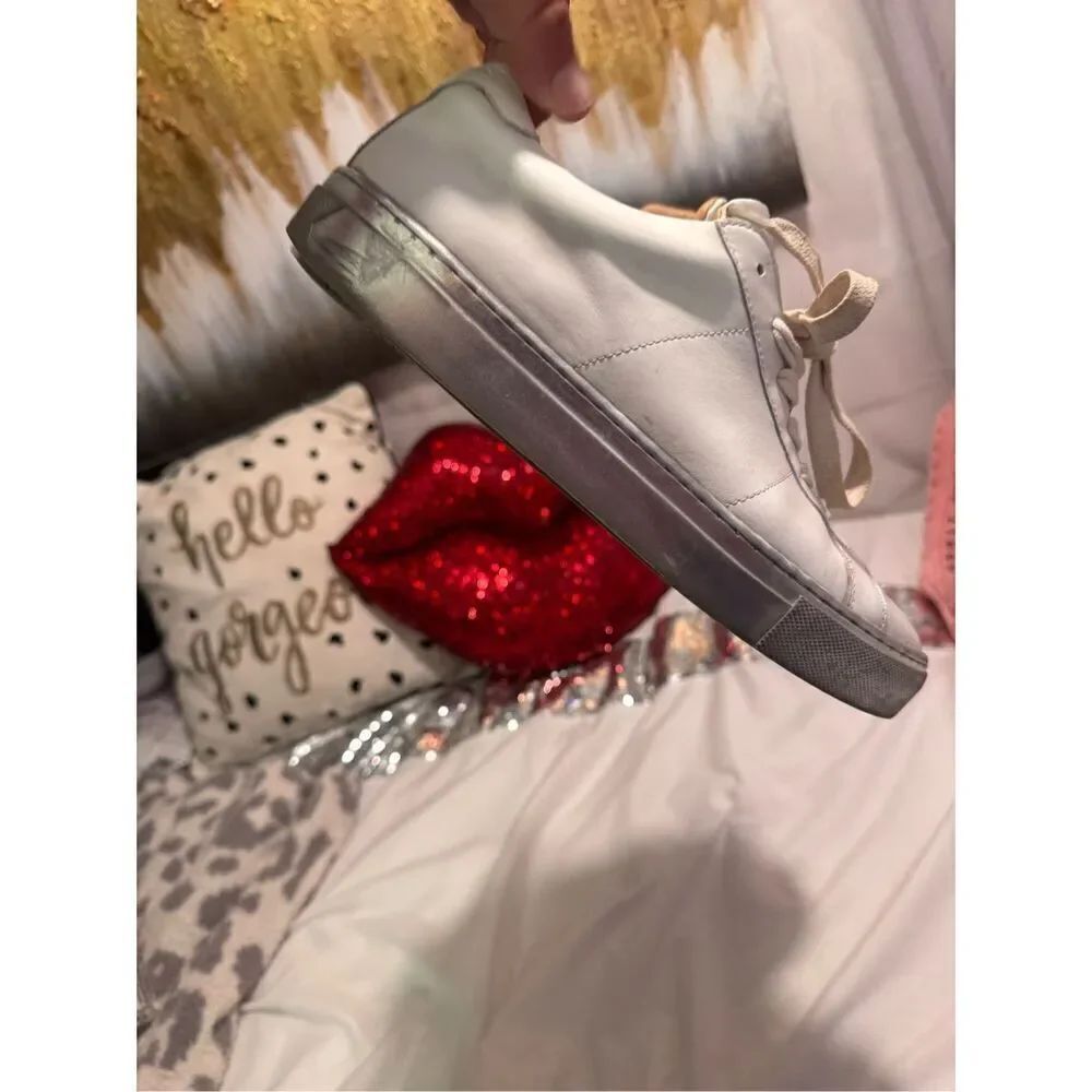 GREATS royale 2.0 blanco silver low top leather sneakers 9 (w),7.5(m) eur 39